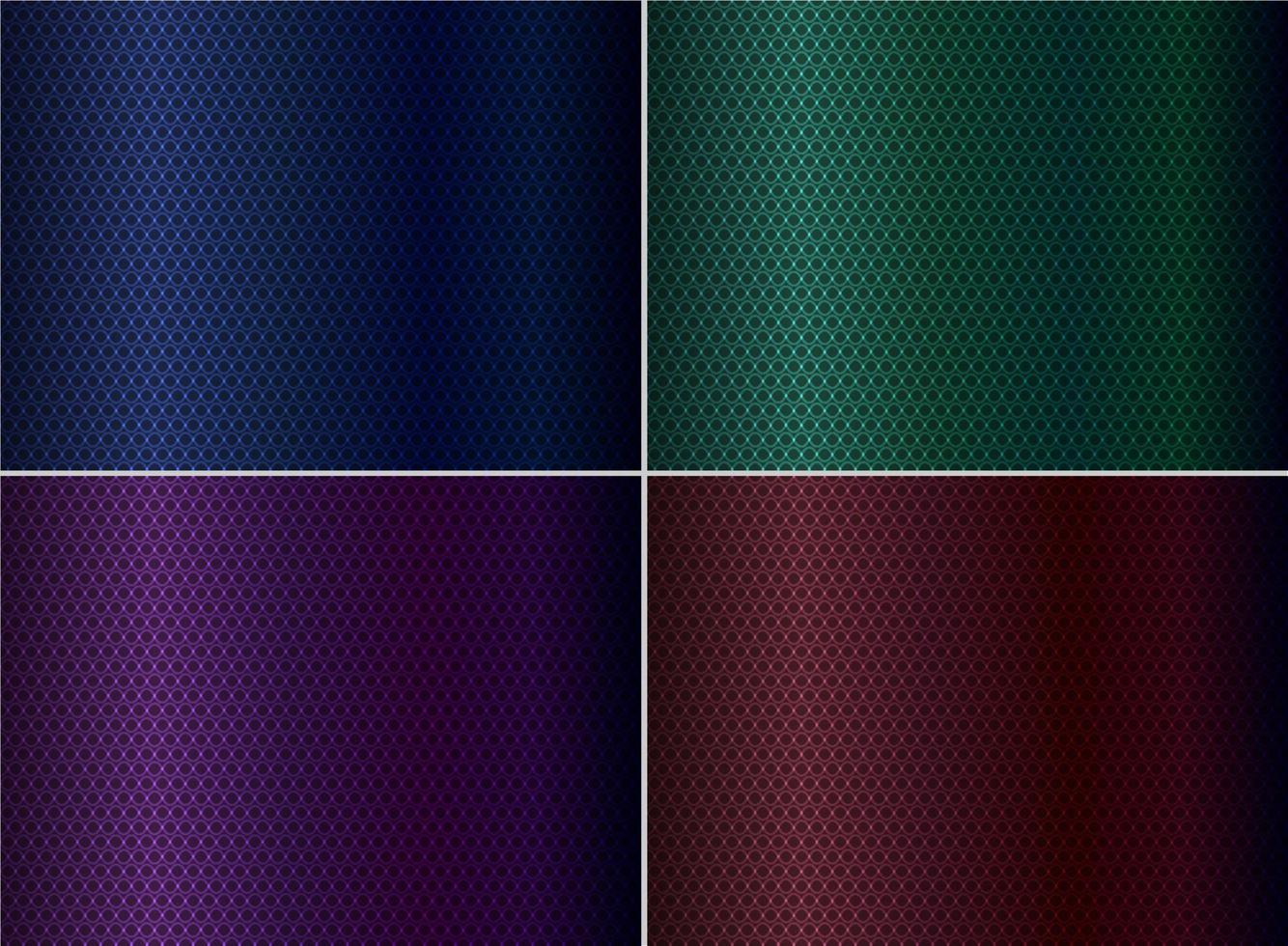 Set of elegant abstract blue, green, purple, red metallic background wave lines pattern texture luxury style vector