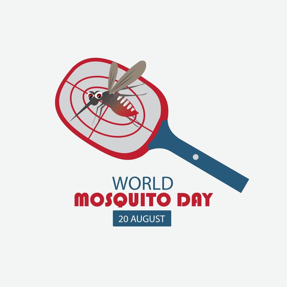 ilustración vectorial del vector del día mundial del mosquito. diseño simple y elegante