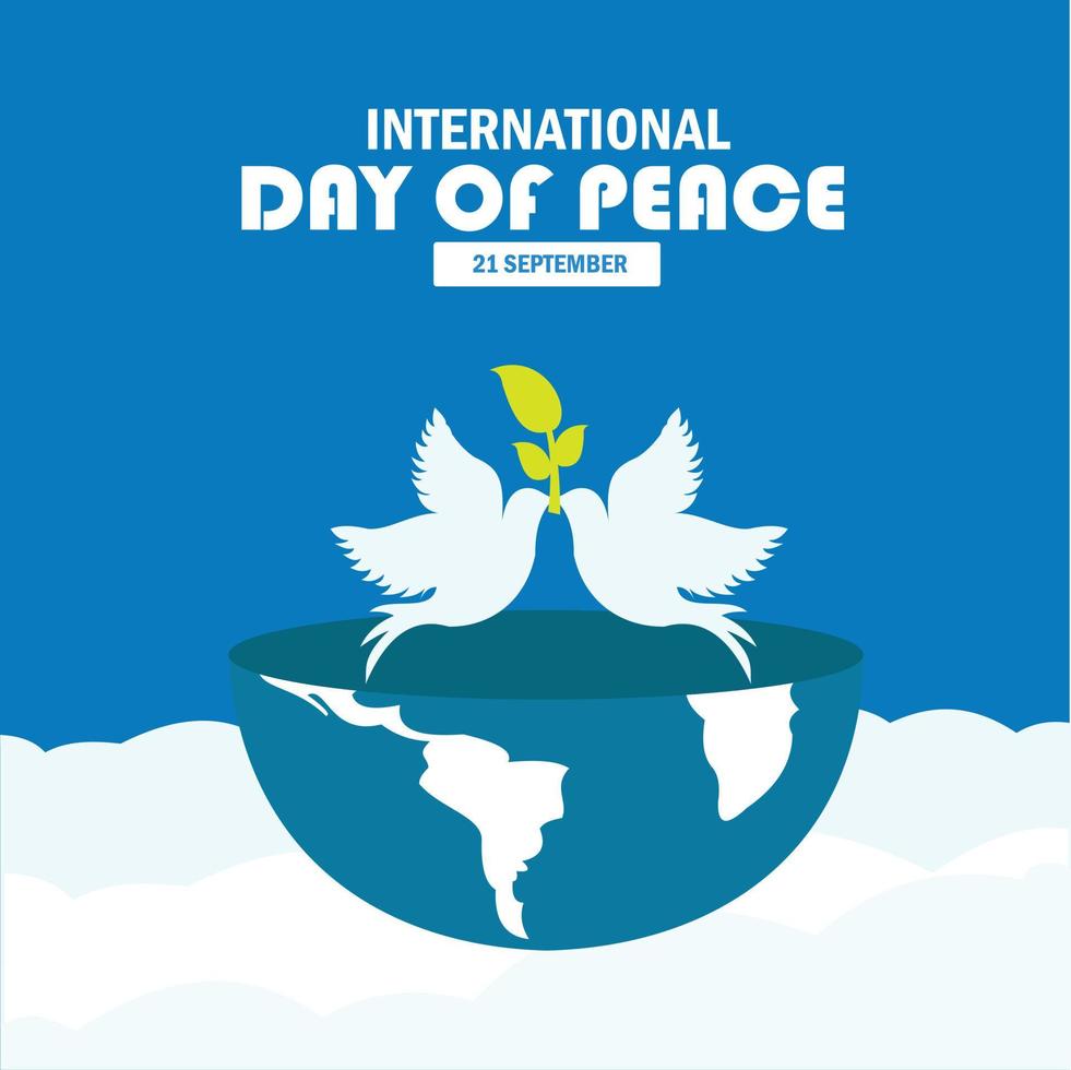 International Peace Day Vector Illustration. Simple and elegant design
