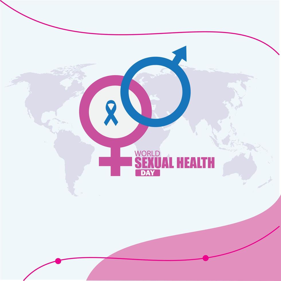 Vector illustration of World Sexual Health Day. Simple and elegant design