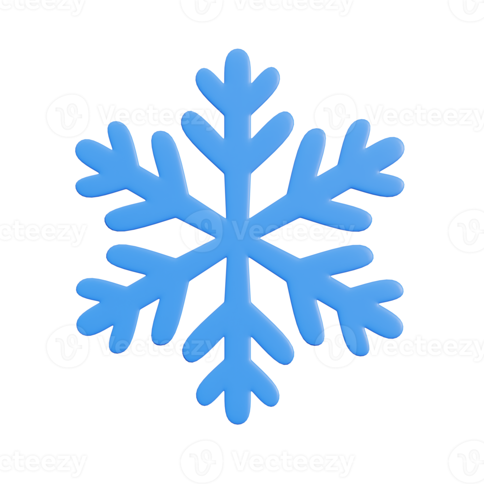 3d illustration,  snowflake,  element, png