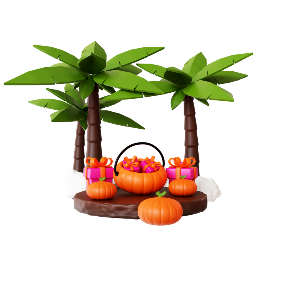 halloween gifts 3d png