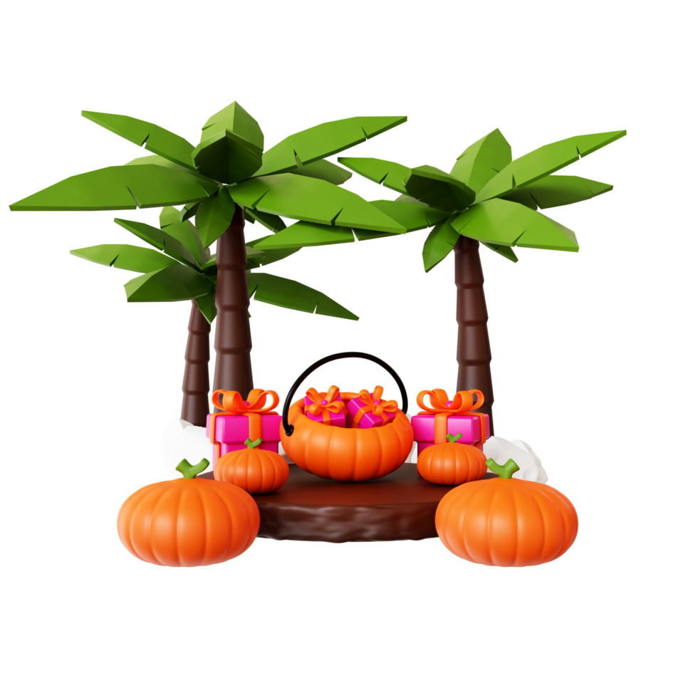 halloween gifts 3d png