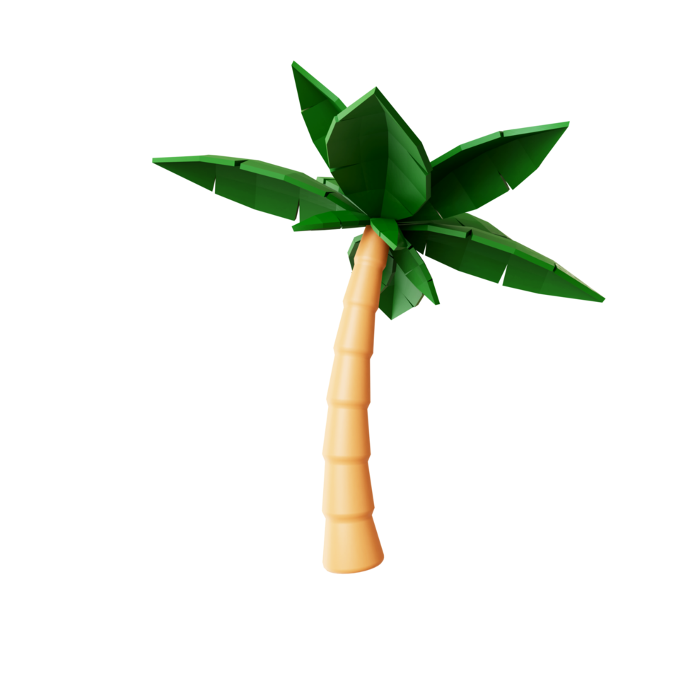 Ilustración 3d de palmera png