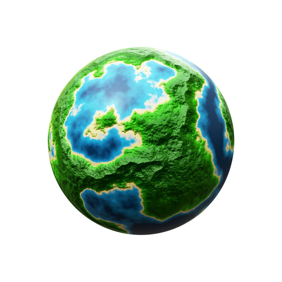 illustration de la planète terre 3d png