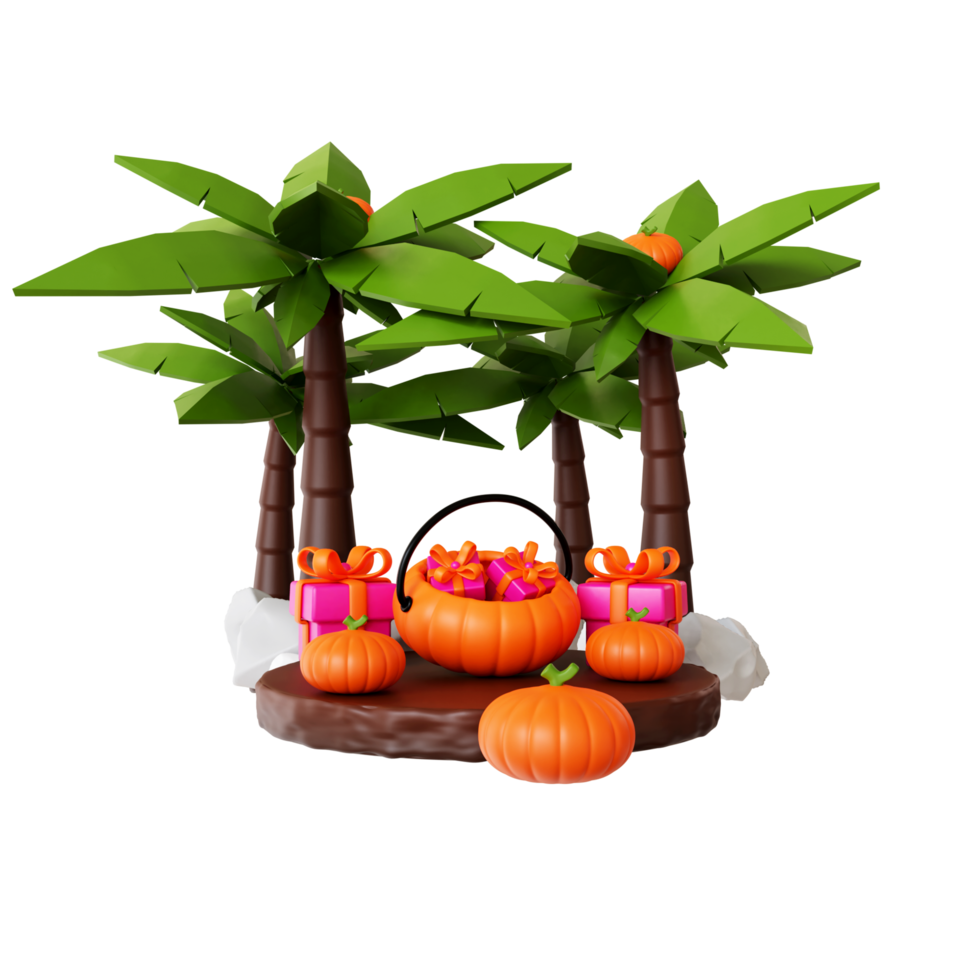 halloween gifts 3d png
