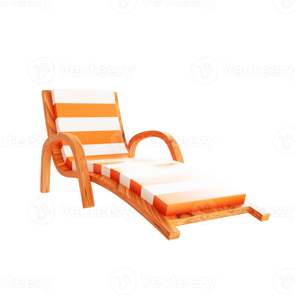 Chaise de plage 3D png