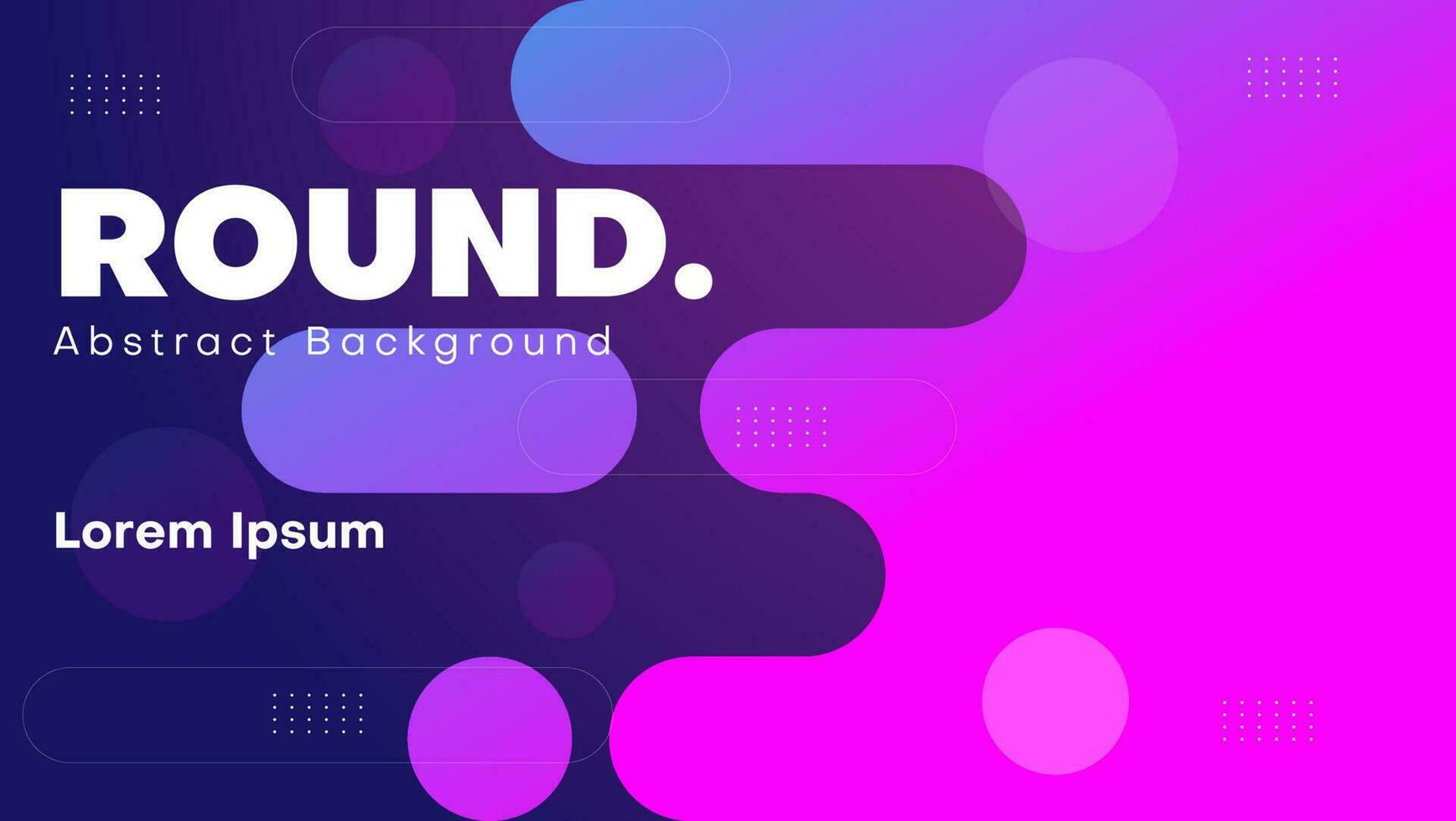 abstract gradient rounded shapes background. vector illustration
