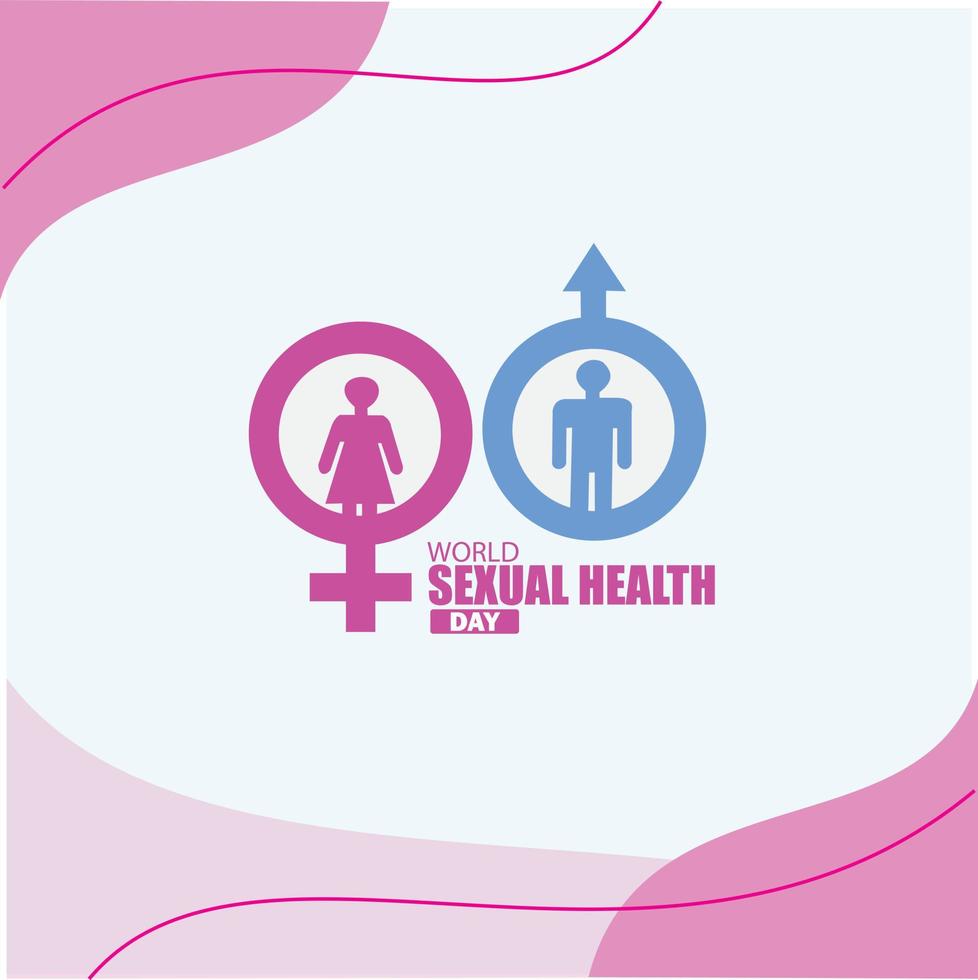 Vector illustration of World Sexual Health Day. Simple and elegant design