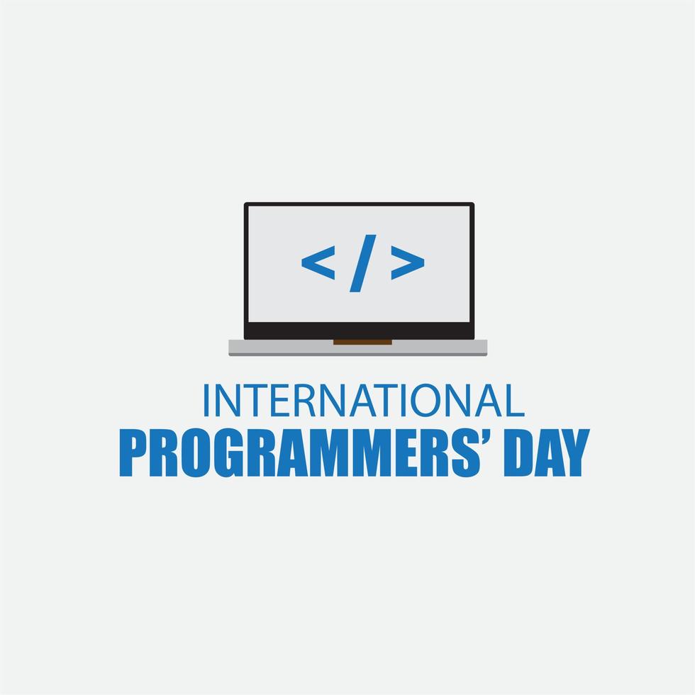 International Programmers Day Vector. Simple and elegant design