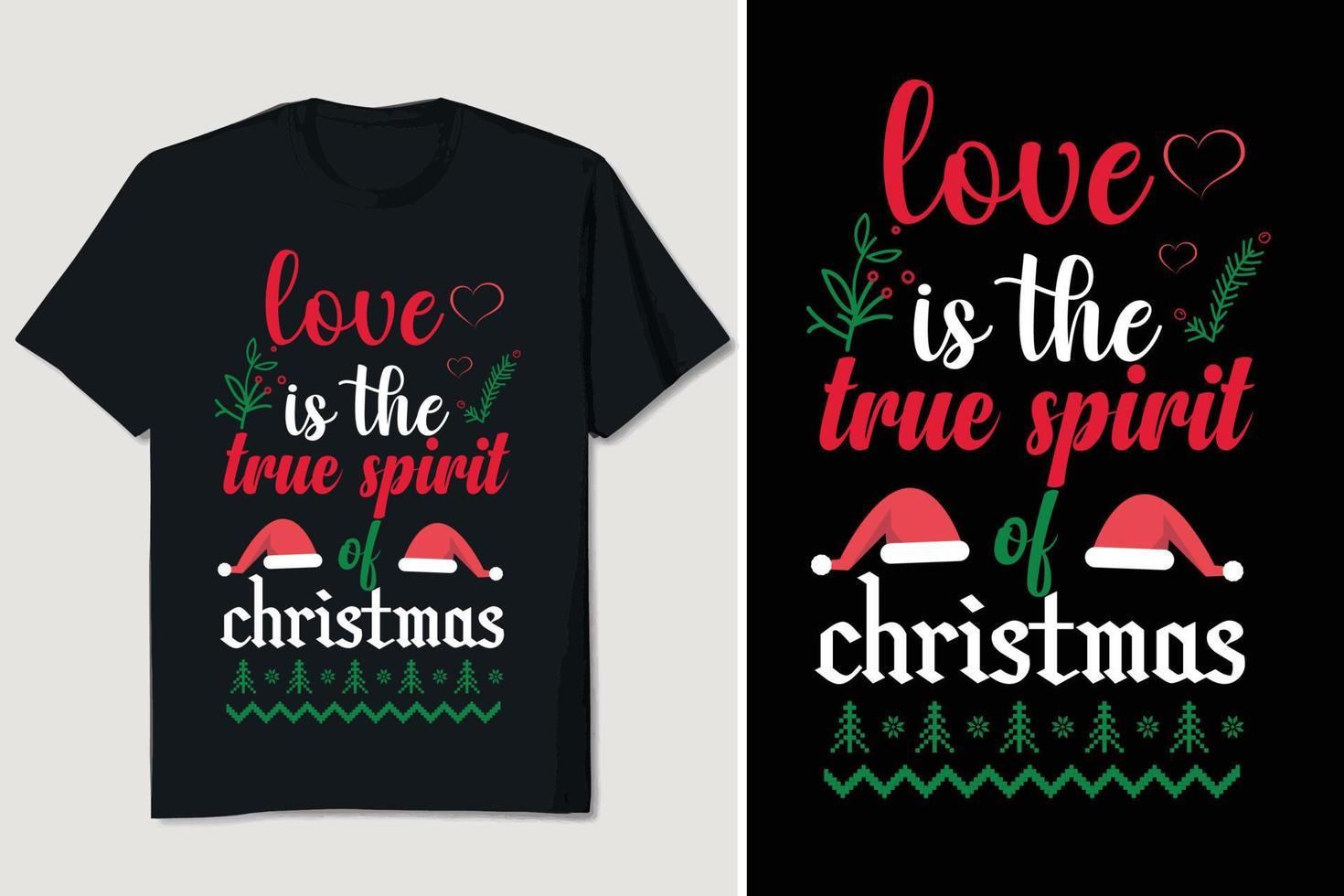 Christmas T-shirt Design vector