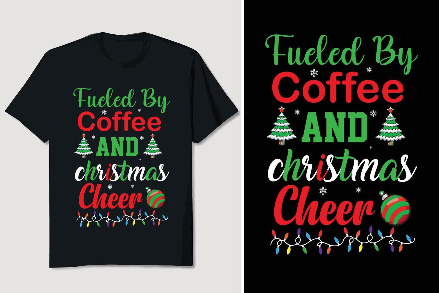 Christmas T-shirt Design vector