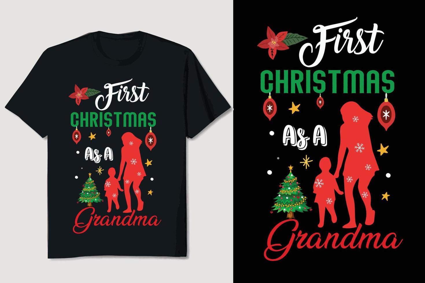 Christmas T-shirt Design vector