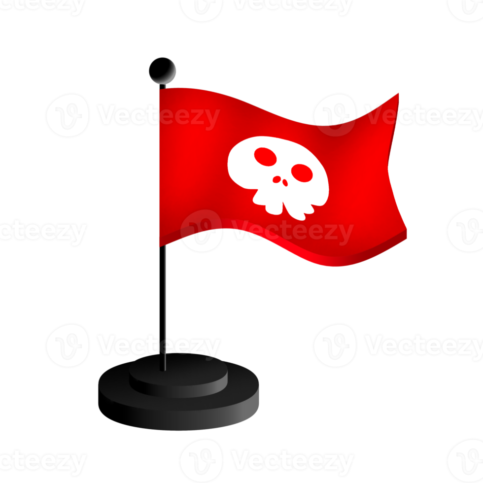 Piratenflagge Spiel Asset 2D-Symbol transparenter Hintergrund png