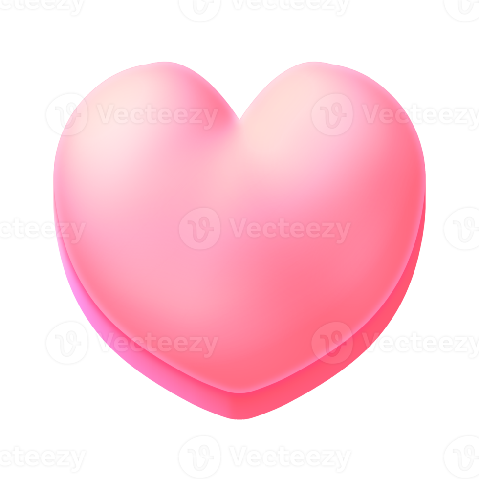 Pink heart game asset 2D icon transparent background png