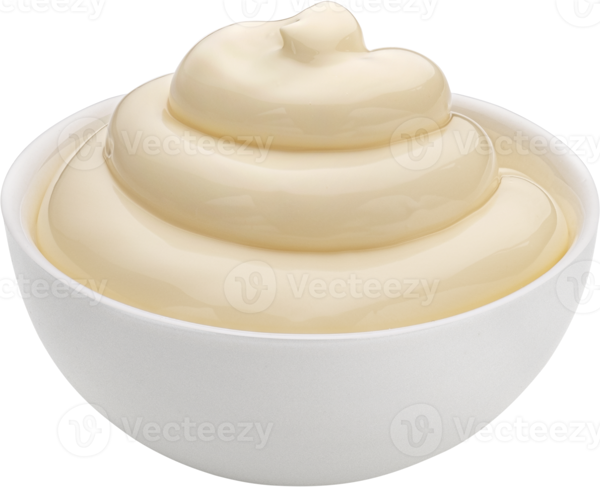 Mayonnaise isolated on white background with clipping path, full depth of field png