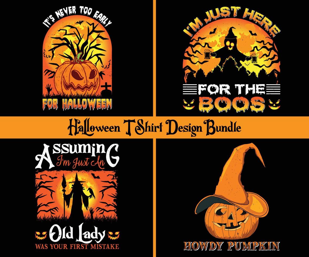 diseño de halloween, diseño de camisetas de halloween, gráfico vectorial de halloween, tipografía diseño de camisetas de halloween. vector