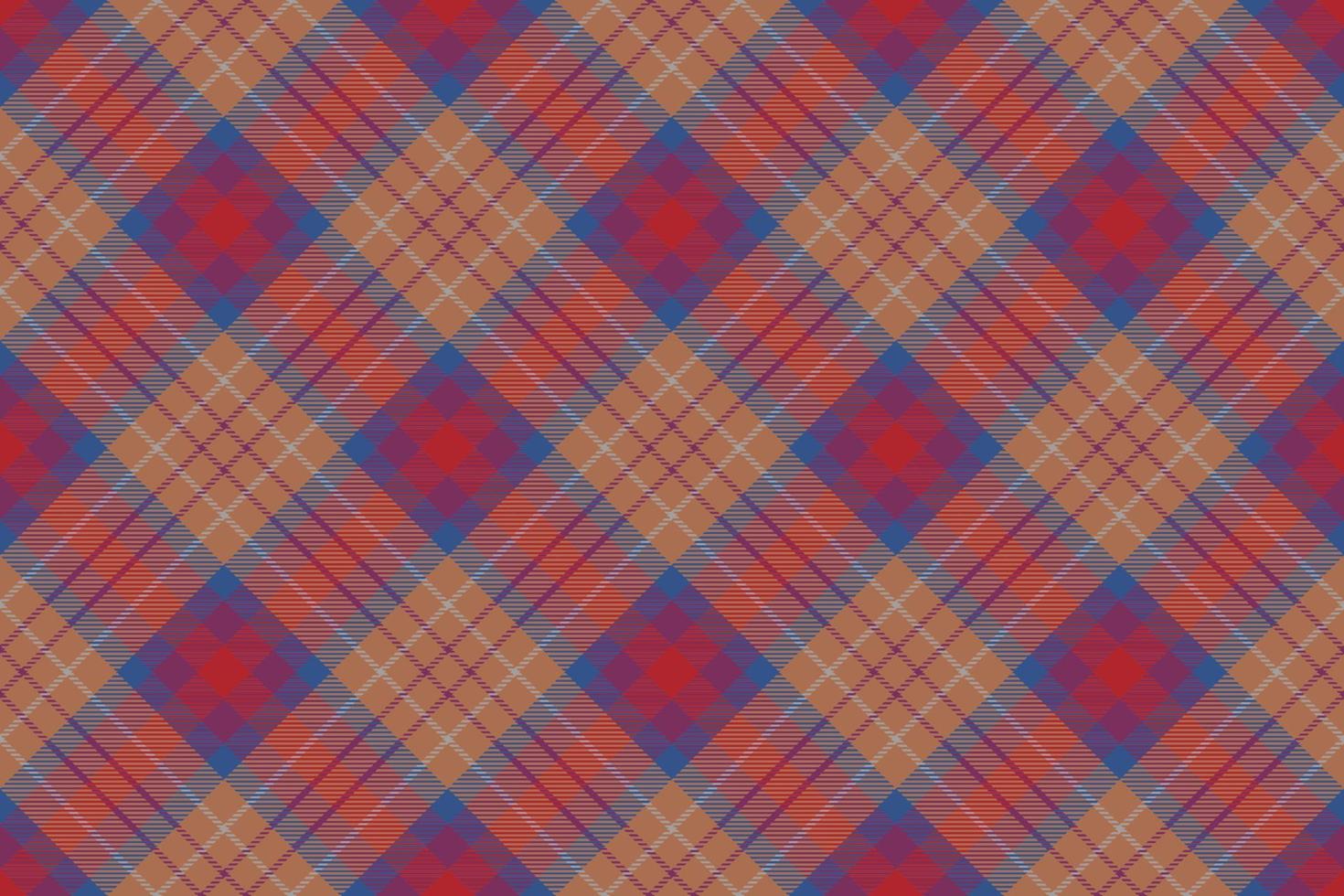 Tartan plaid background, diagonal check seamless pattern. Vector fabric texture for textile print, wrapping paper, gift card, wallpaper.