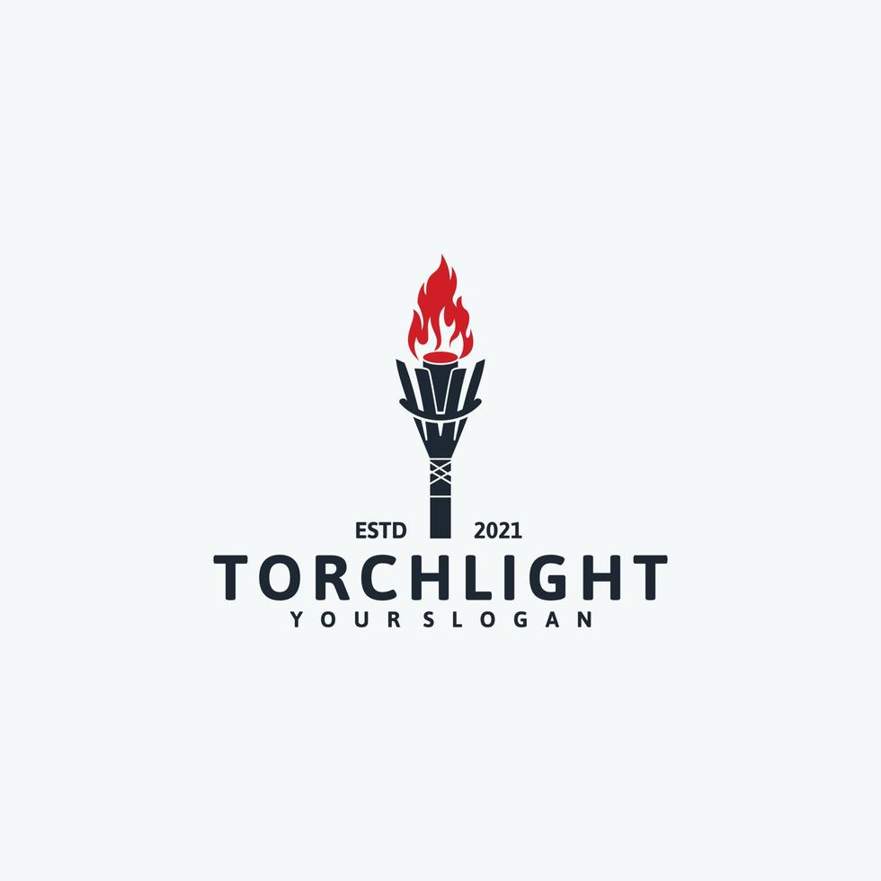 torch logo, reference logo for company vector