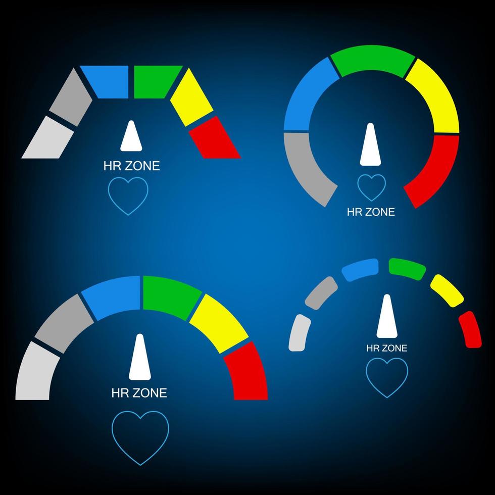 heart rate monitor AI hologram vector concept for future technology element background business screen