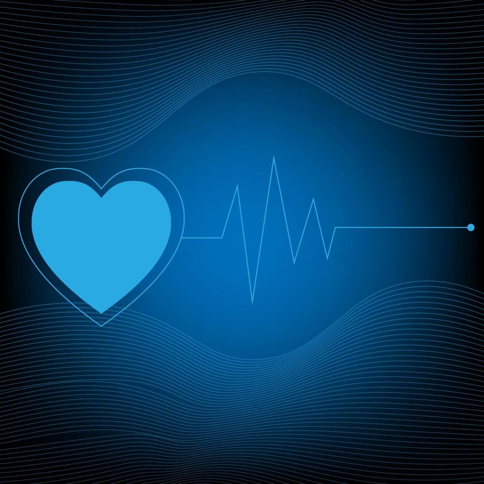 heart rate monitor AI hologram vector concept for future technology element background business screen