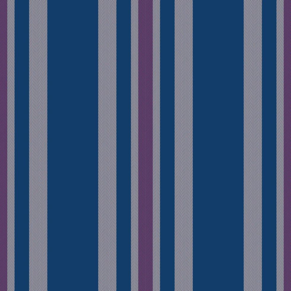 Vertical lines stripe pattern in blue. Vector stripes background fabric texture. Geometric striped line seamless abstract design.