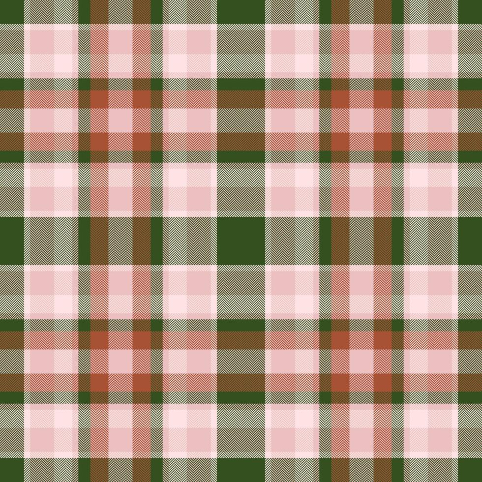 Plaid seamless pattern. Check fabric texture. Vector textile print.