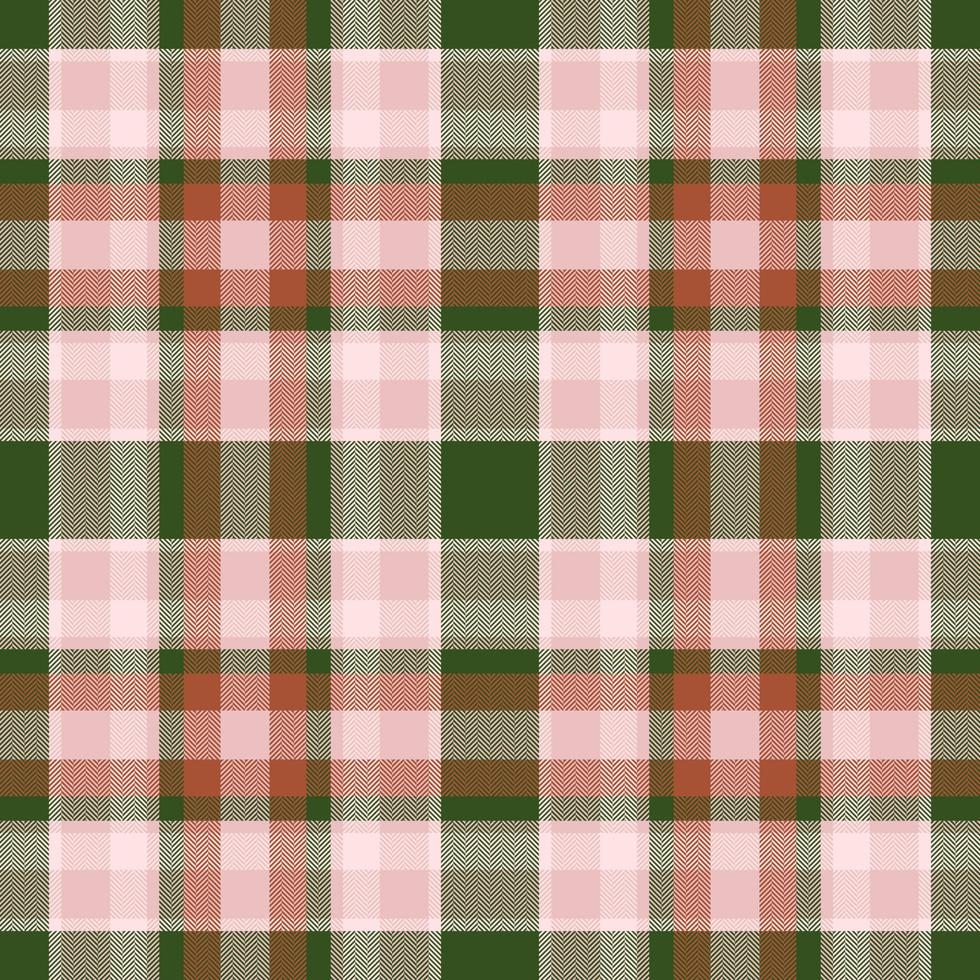 Plaid seamless pattern. Check fabric texture. Vector textile print.