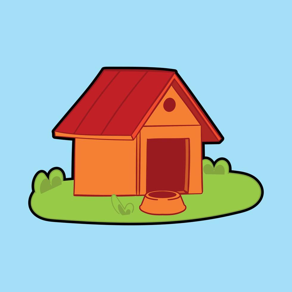 Barkitecture Doodle House Dog vector