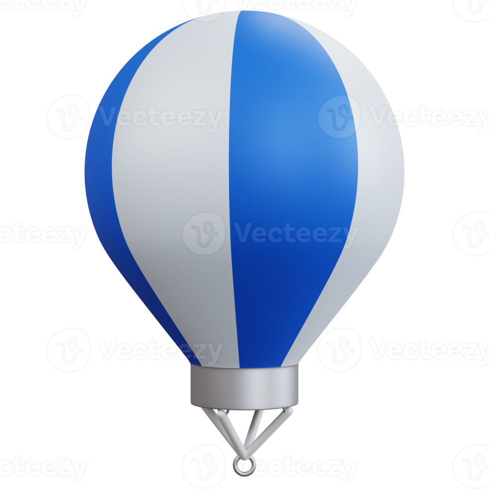 balão de ar vazio de renderização 3d isolado png