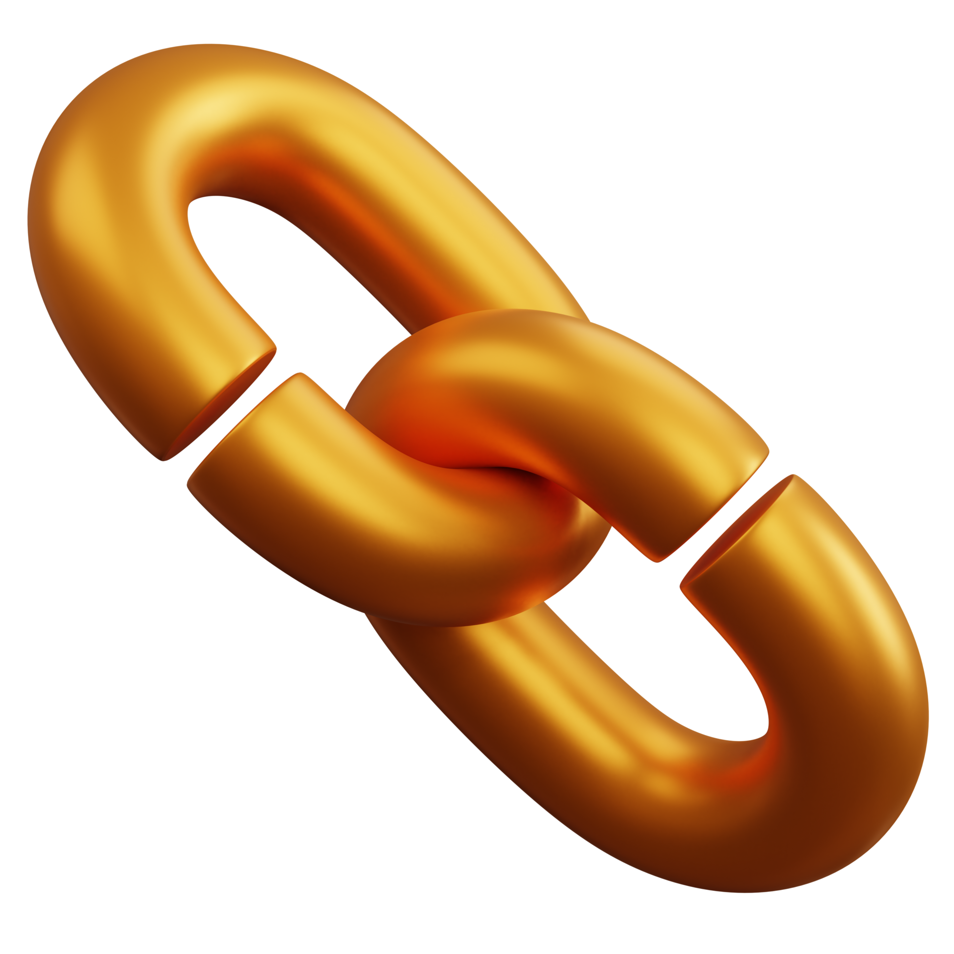 3d rendering gold chain isolated 10834888 PNG