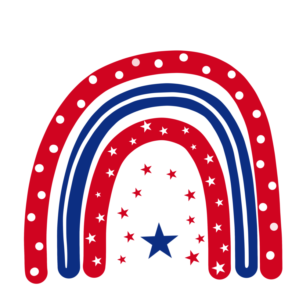 Rainbow 4th of July png