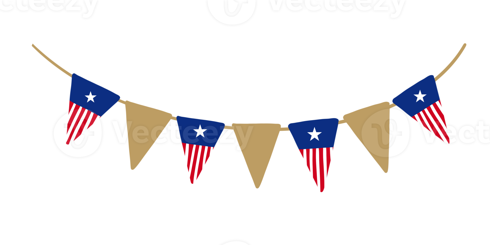 4th of July Bunting png