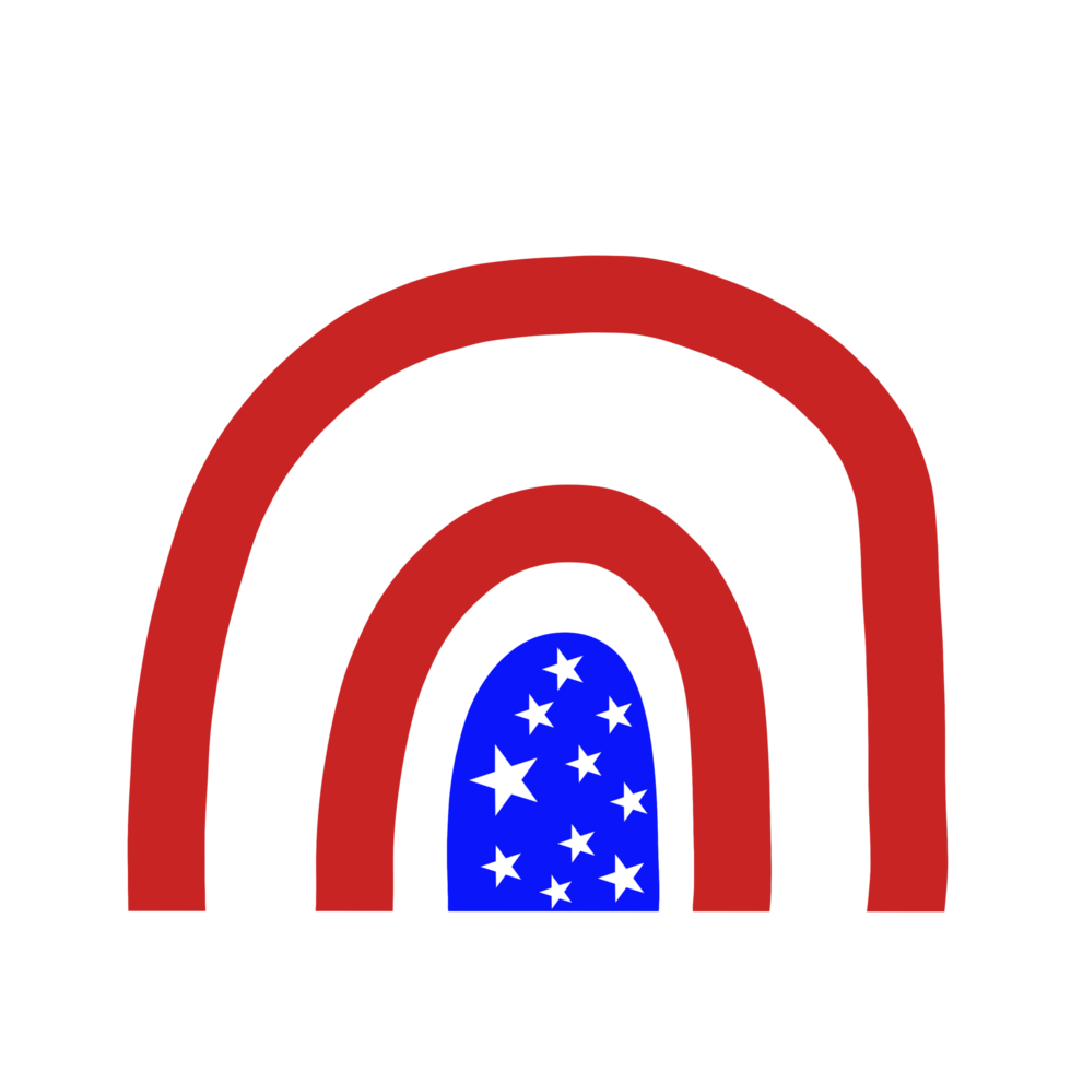 Rainbow 4th of July png