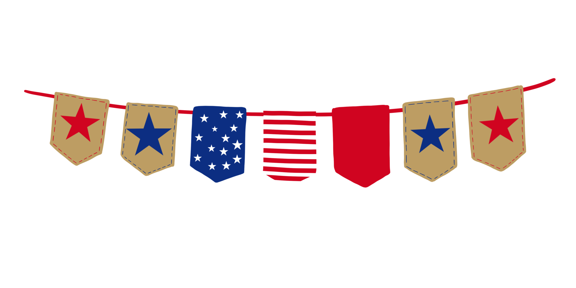 printable 4th of july bunting