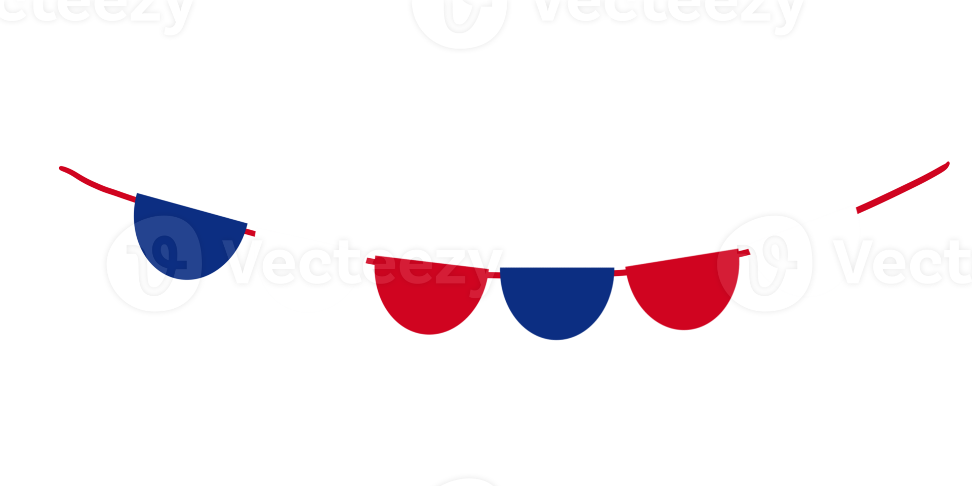 4th of July Bunting png