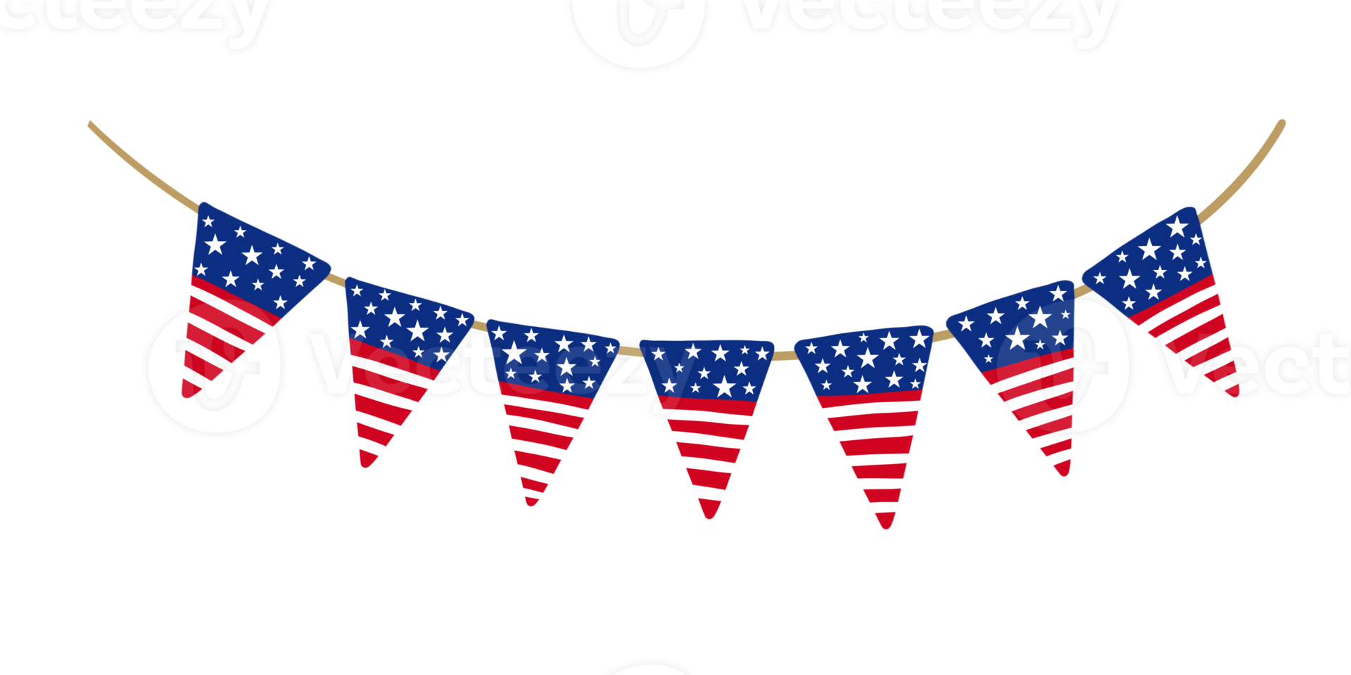 4th of July Bunting png