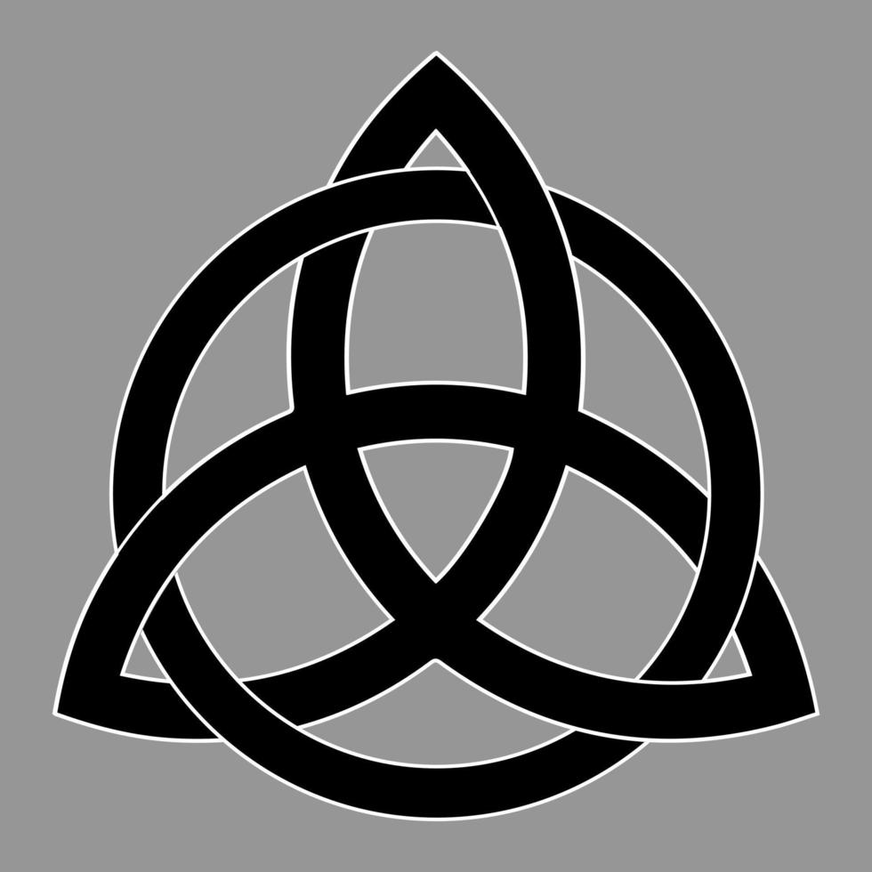 icono de símbolo de triquetra. ilustración vectorial vector