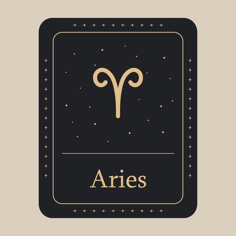 icono del zodiaco aries. ilustración vectorial vector