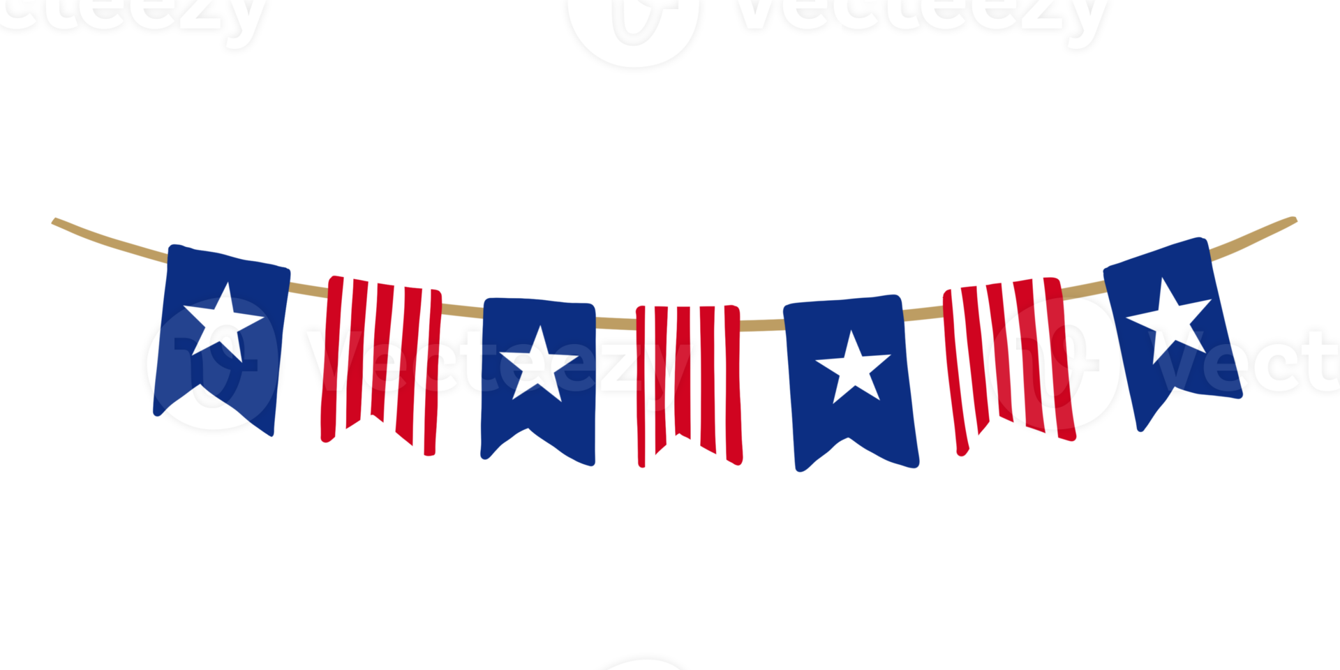 4th of July Bunting png