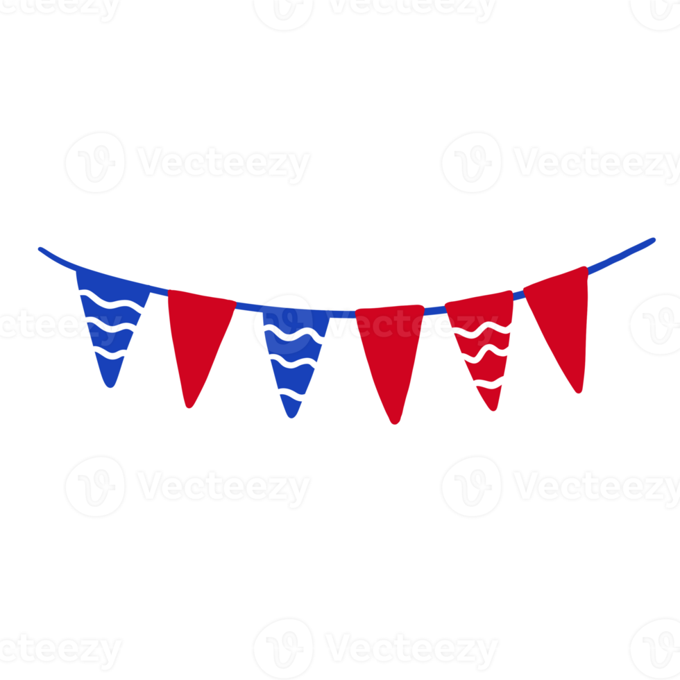 4th of July Bunting png