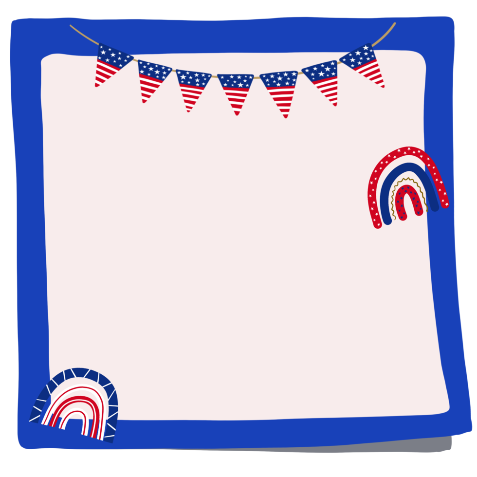 4th of July Sticky note png