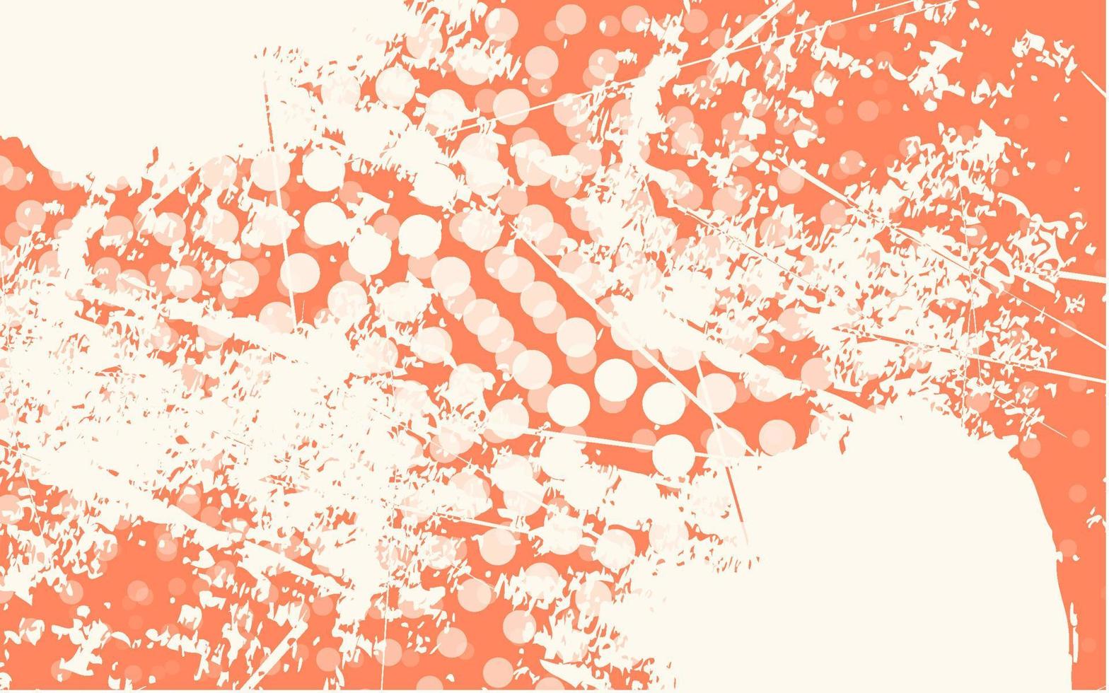 Abstract grunge texture splash paint pastel color orange background vector