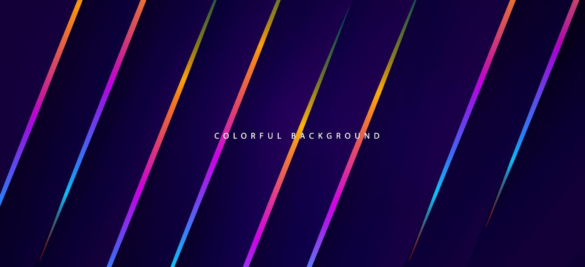 Abstract geometric with lines colorful background vector