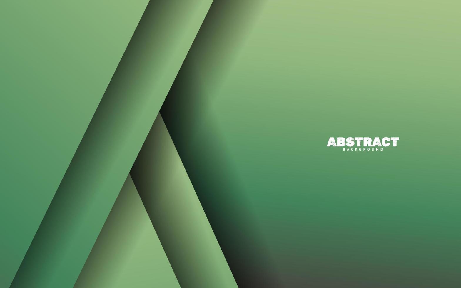 Abstract green color overlap layer background vector