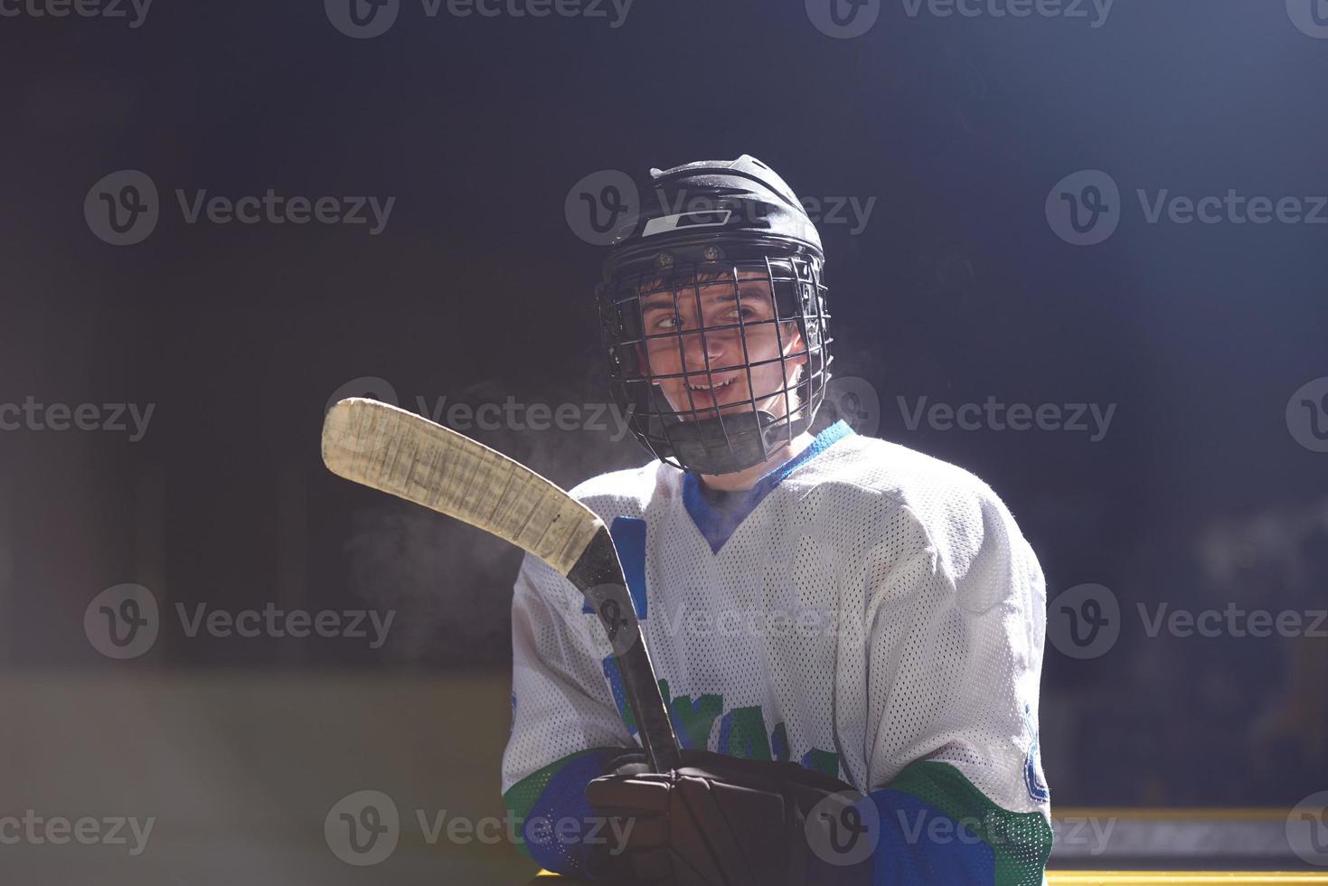 ice hockey player portrait photo