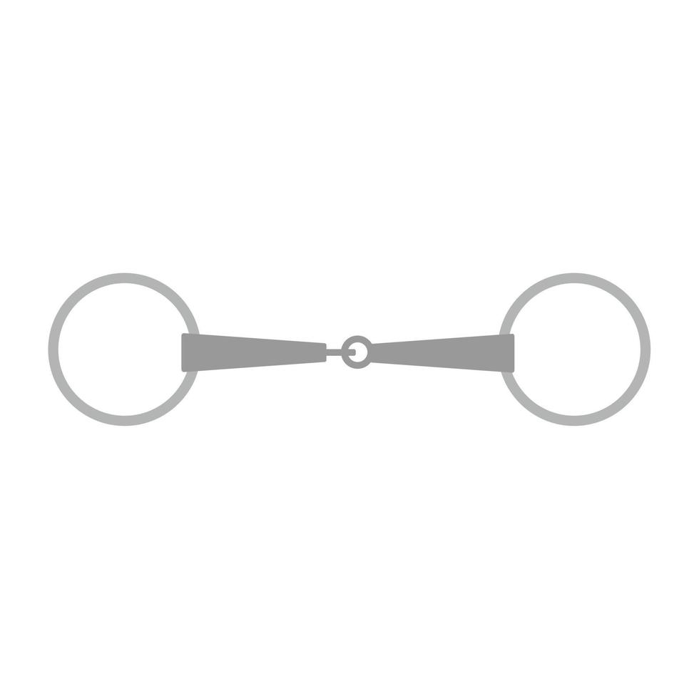 Vector horse equestrian bit snaffle silhouette