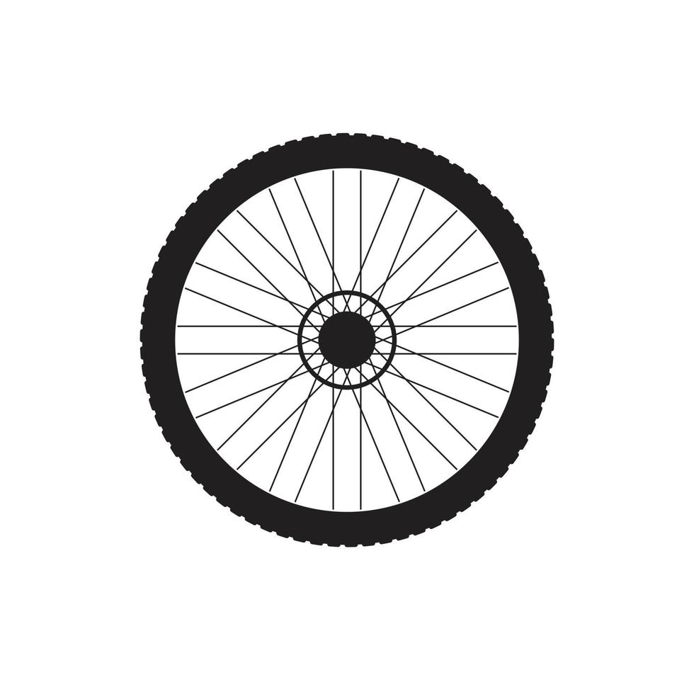 Vector bicycle wheel