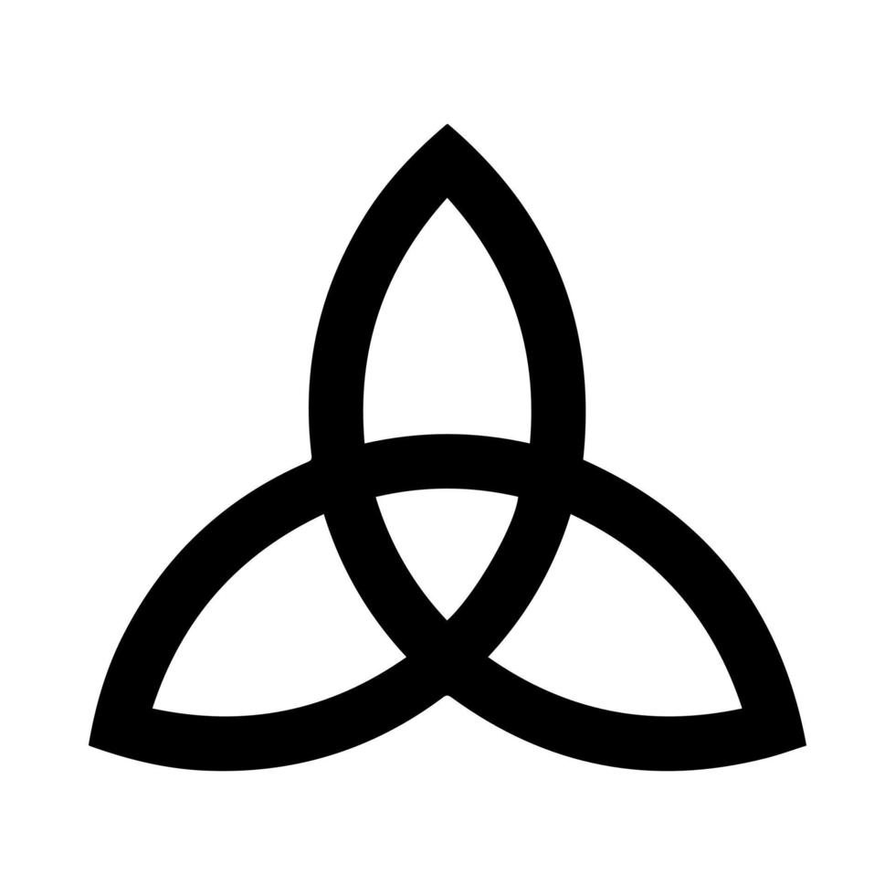 Triquetra Icon. Vector illustration