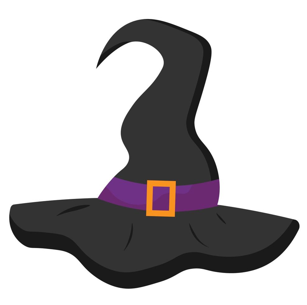 sombrero de bruja de halloween. ilustración vectorial vector